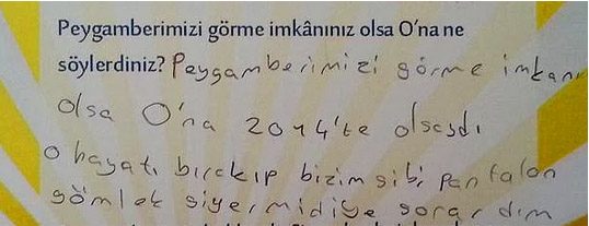 Çocukların verdiği ilginç cevaplar