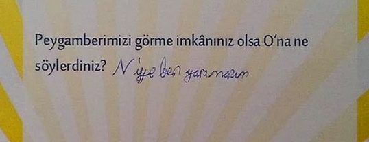 Çocukların verdiği ilginç cevaplar