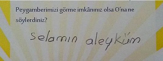 Çocukların verdiği ilginç cevaplar