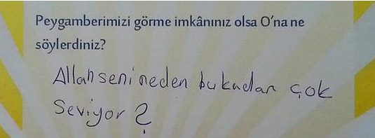 Çocukların verdiği ilginç cevaplar