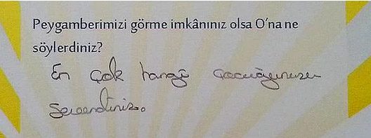 Çocukların verdiği ilginç cevaplar