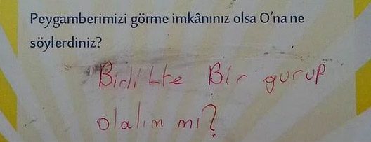 Çocukların verdiği ilginç cevaplar