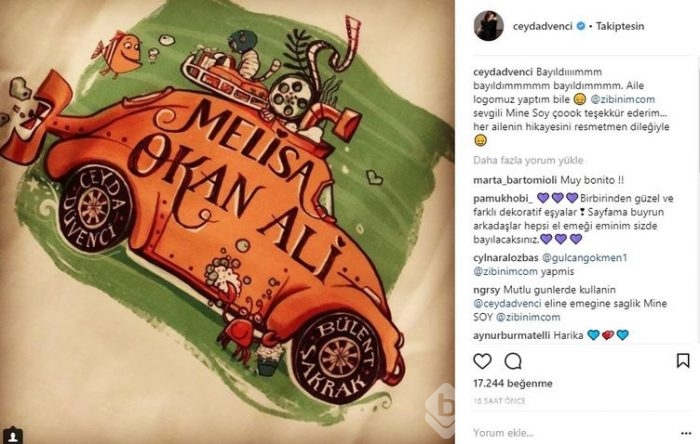 Ünlülerin Instagram paylaşımları (06.12.2017)
