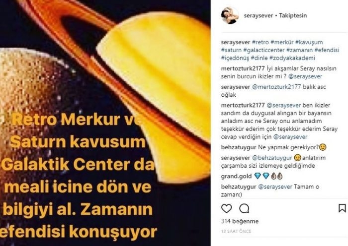 Ünlülerin Instagram paylaşımları (06.12.2017)

