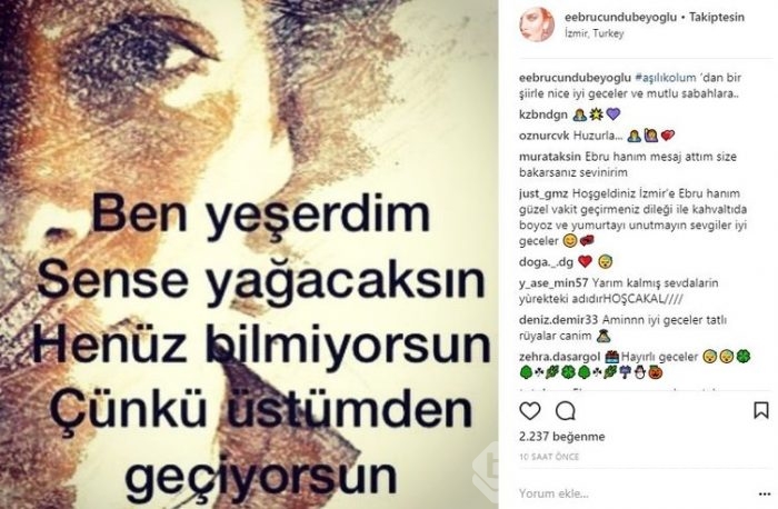 Ünlülerin Instagram paylaşımları (06.12.2017)
