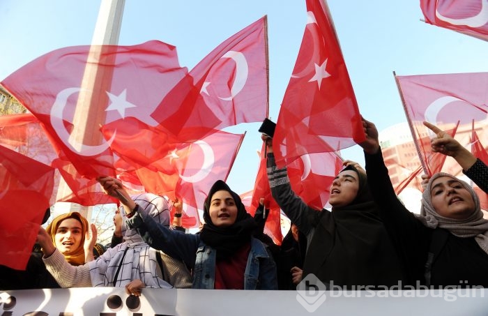 Bursa'da ABD'nin Kudüs'ü İsrail'in başkent olarak tanımasına tepki