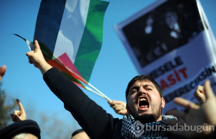 Bursa'da ABD'nin Kudüs'ü İsrail'in başkent olarak tanımasına tepki