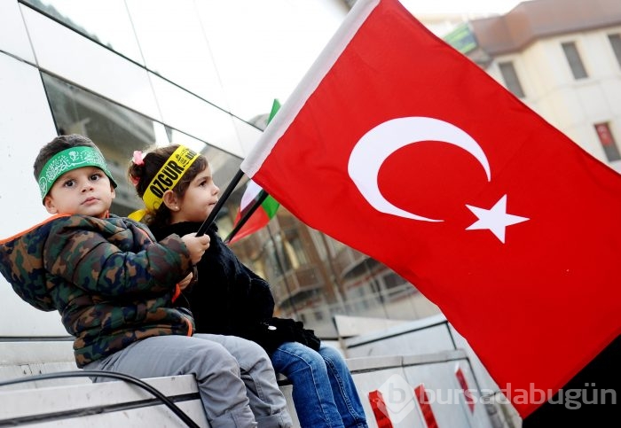 Bursa'da ABD'nin Kudüs'ü İsrail'in başkent olarak tanımasına tepki