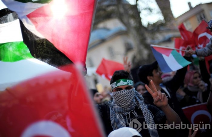 Bursa'da ABD'nin Kudüs'ü İsrail'in başkent olarak tanımasına tepki