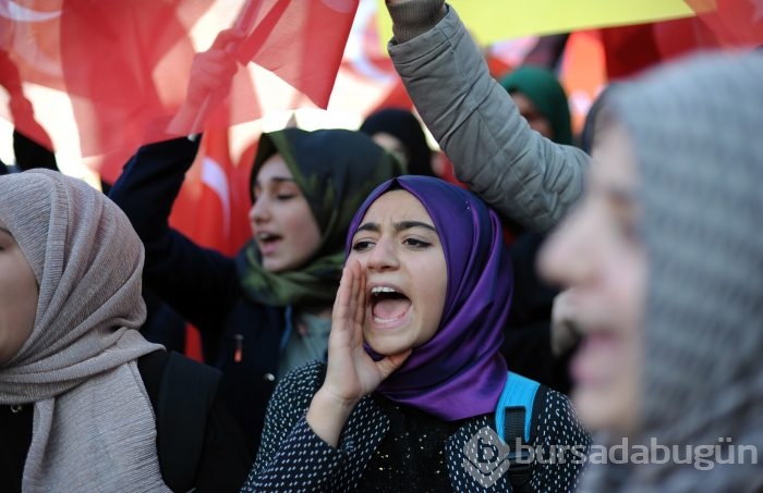 Bursa'da ABD'nin Kudüs'ü İsrail'in başkent olarak tanımasına tepki