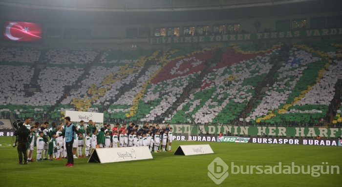 Bursaspor için 250 kişi hazırladı 23 bin kişi sergiledi	