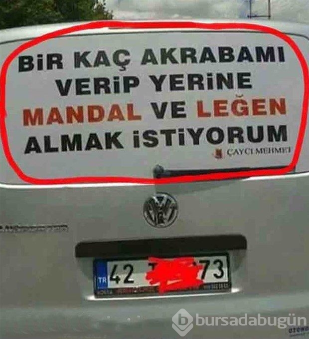 En komik araç yazıları