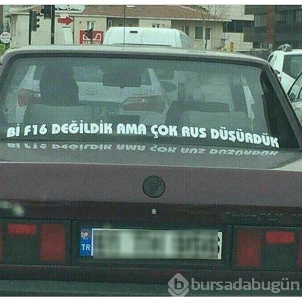 En komik araç yazıları