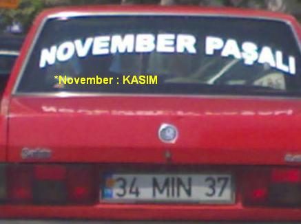 En komik araç yazıları