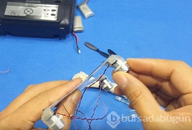 Kendi Drone'unu kendi yaptı!