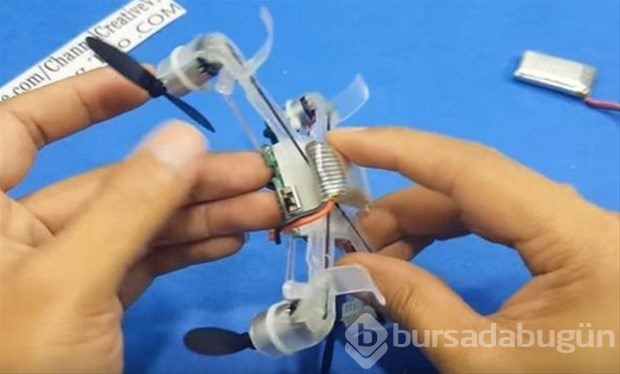 Kendi Drone'unu kendi yaptı!