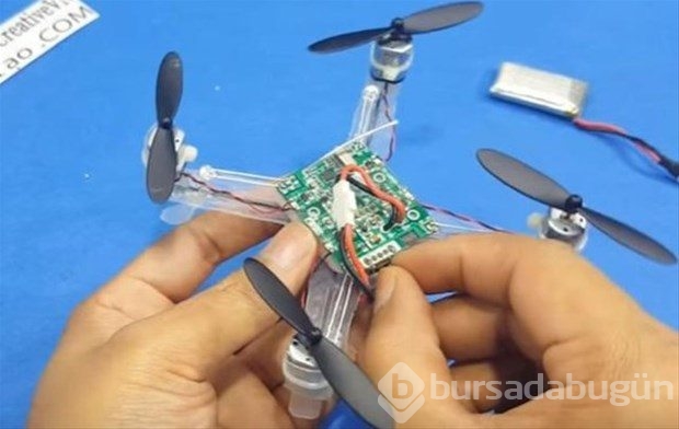 Kendi Drone'unu kendi yaptı!