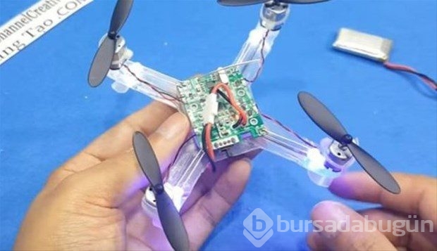 Kendi Drone'unu kendi yaptı!