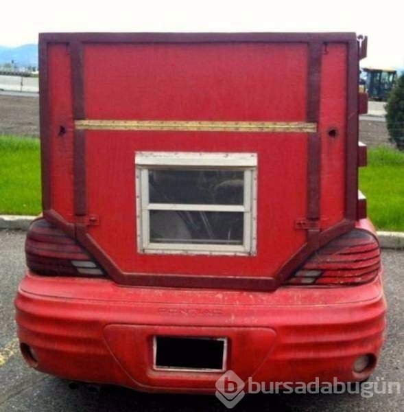 Yollarda karşılaşılacak enteresan görüntüler!