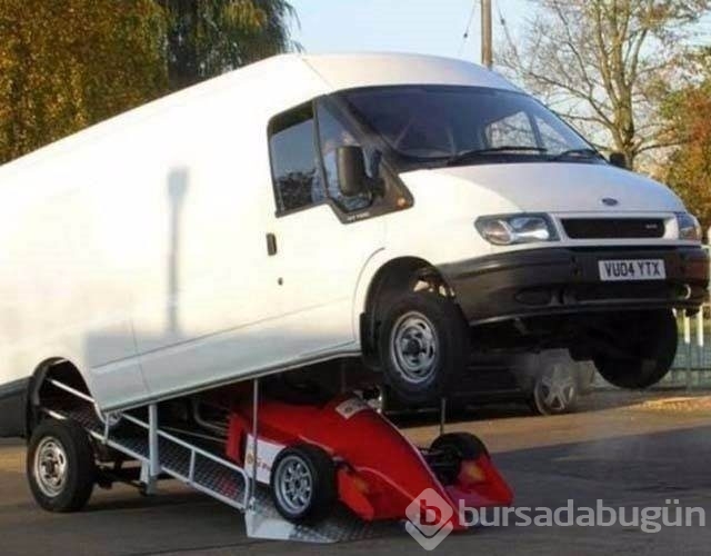 Yollarda karşılaşılacak enteresan görüntüler!