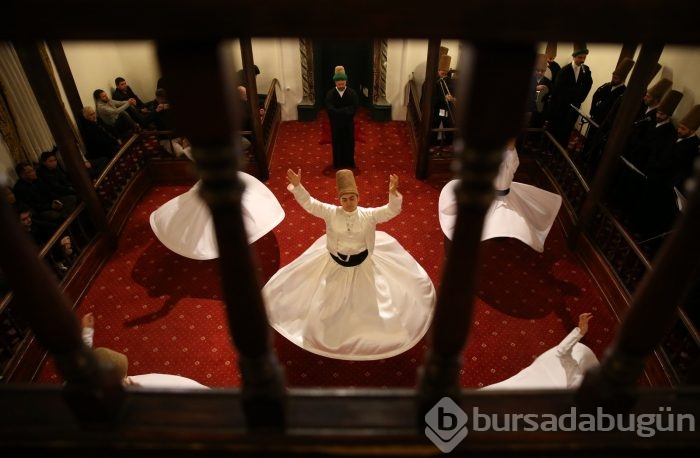 Bursa'da 6 baba 7 oğul semazen mutluluğu