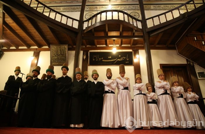 Bursa'da 6 baba 7 oğul semazen mutluluğu
