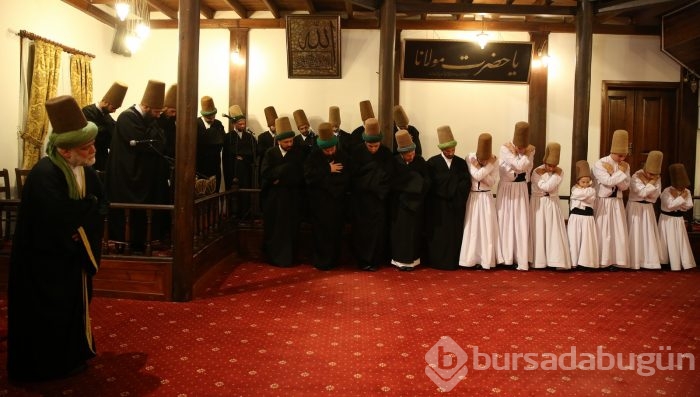 Bursa'da 6 baba 7 oğul semazen mutluluğu