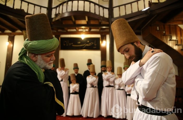 Bursa'da 6 baba 7 oğul semazen mutluluğu