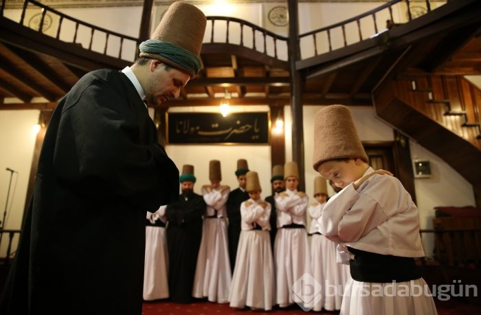 Bursa'da 6 baba 7 oğul semazen mutluluğu