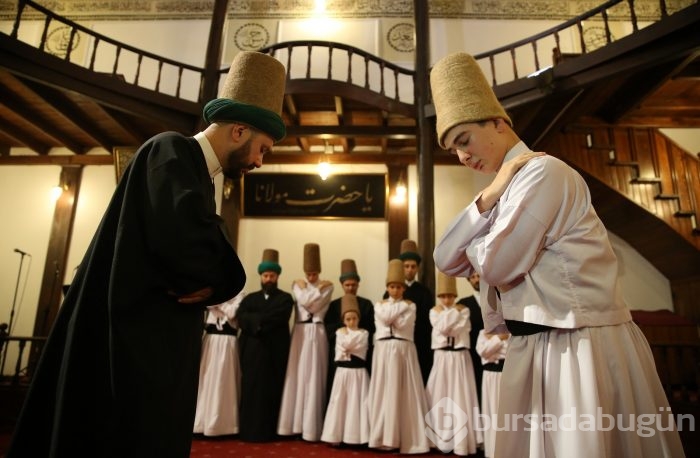 Bursa'da 6 baba 7 oğul semazen mutluluğu