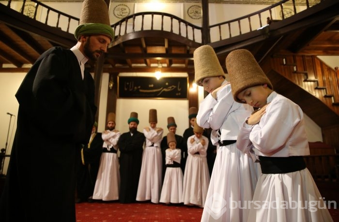 Bursa'da 6 baba 7 oğul semazen mutluluğu