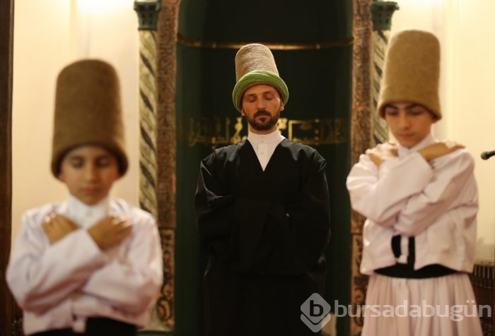 Bursa'da 6 baba 7 oğul semazen mutluluğu