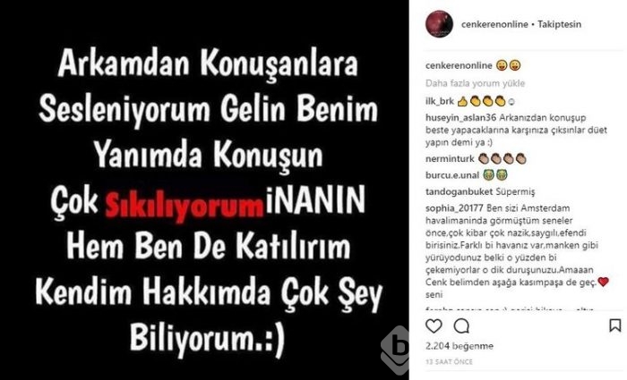 Ünlülerin Instagram paylaşımları (12.12.2017)