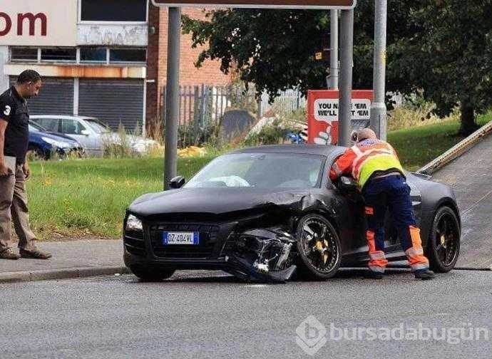 Milyonluk otomobilleri hurdaya dönen futbolcular
