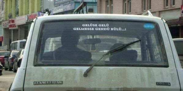 Efsaneleşen kamyon arkası yazıları