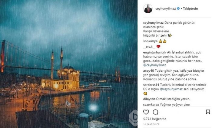 Ünlülerin Instagram paylaşımları (18.12.2017)