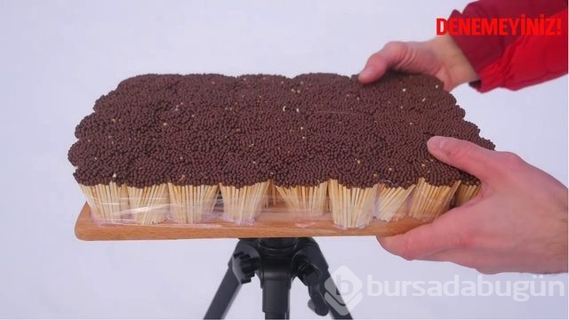 Kibrit çöpleri üzerinde tehlikeli hareketler!