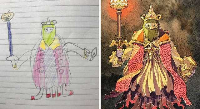 Kızının amatör çizimlerini animasyona çeviren baba