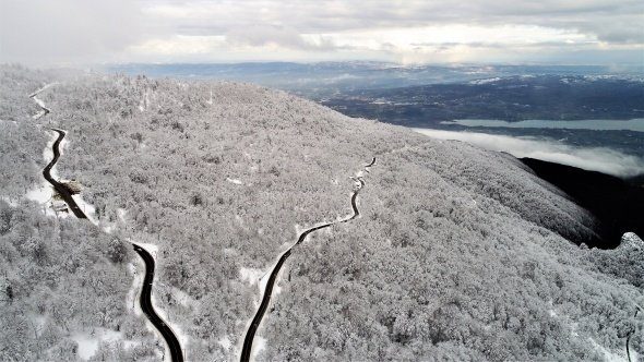 Kartepe'nin eşsiz doğası havadan görüntülendi