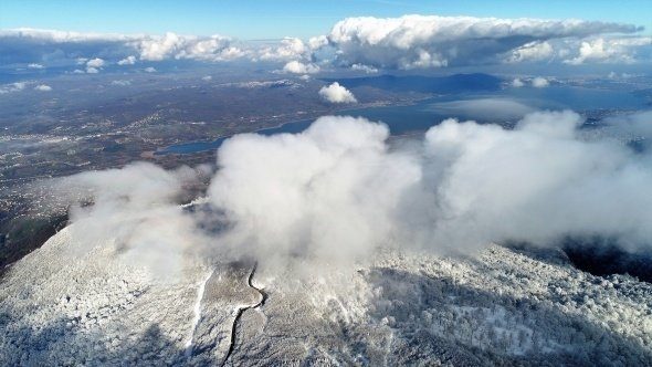 Kartepe'nin eşsiz doğası havadan görüntülendi