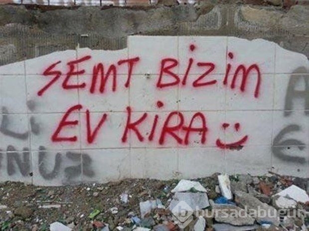 İlginç duvar yazıları