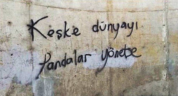 İlginç duvar yazıları