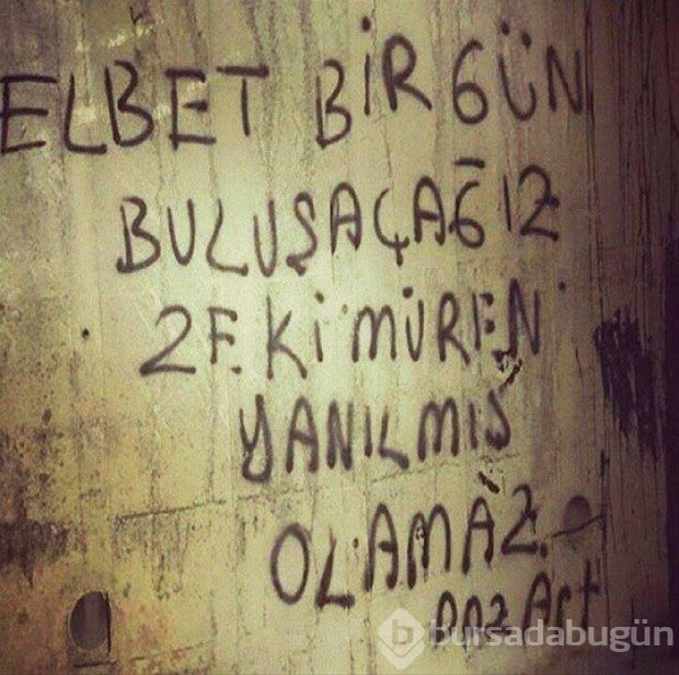İlginç duvar yazıları