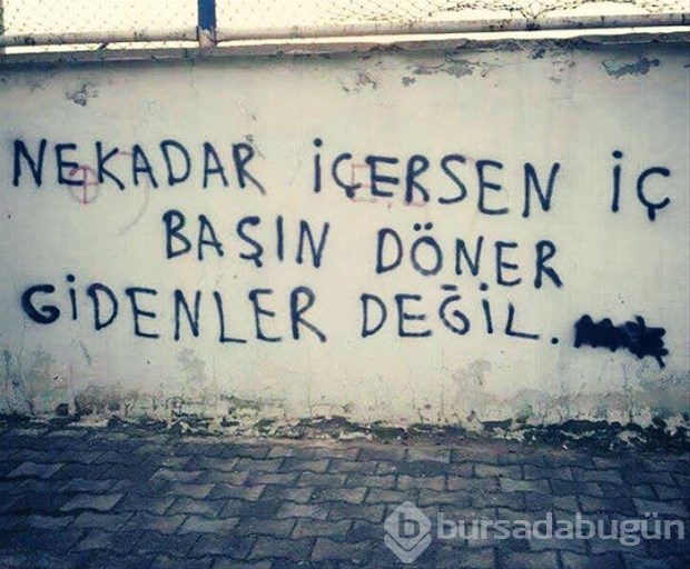 İlginç duvar yazıları