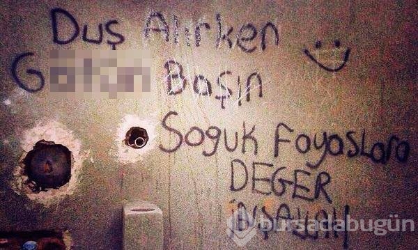 İlginç duvar yazıları