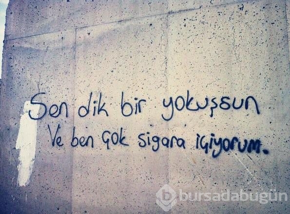 İlginç duvar yazıları
