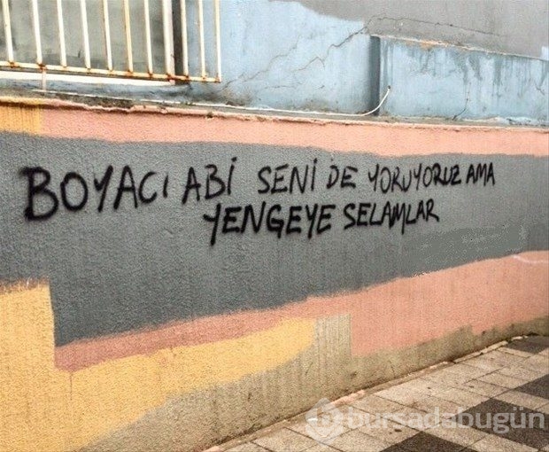 İlginç duvar yazıları