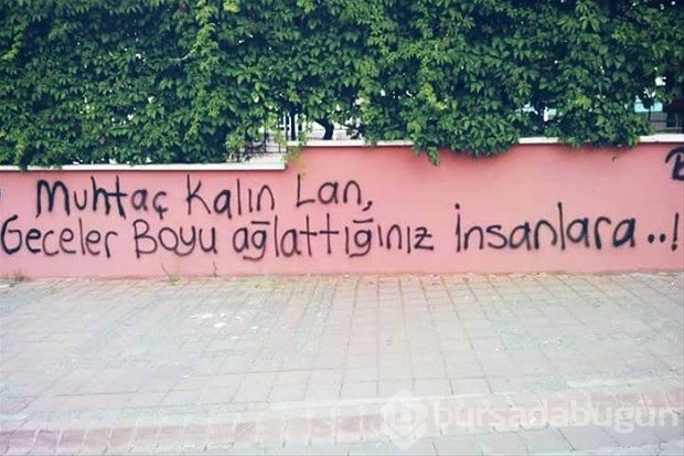 İlginç duvar yazıları