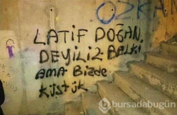 İlginç duvar yazıları