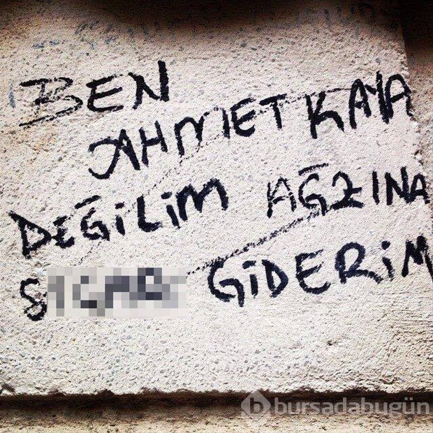 İlginç duvar yazıları
